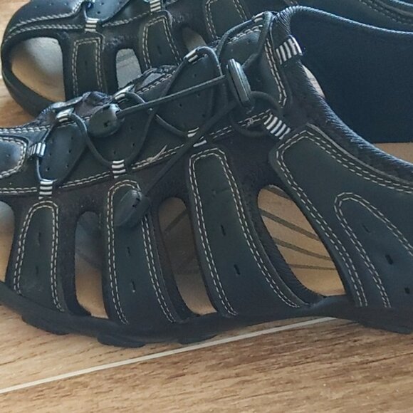 Anthony Luca Italy men size 43 black velcro breathable shoes EUC hiking - Picture 7 of 11